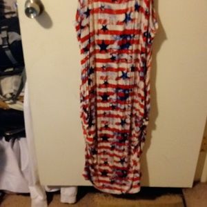 Red white and blue dress